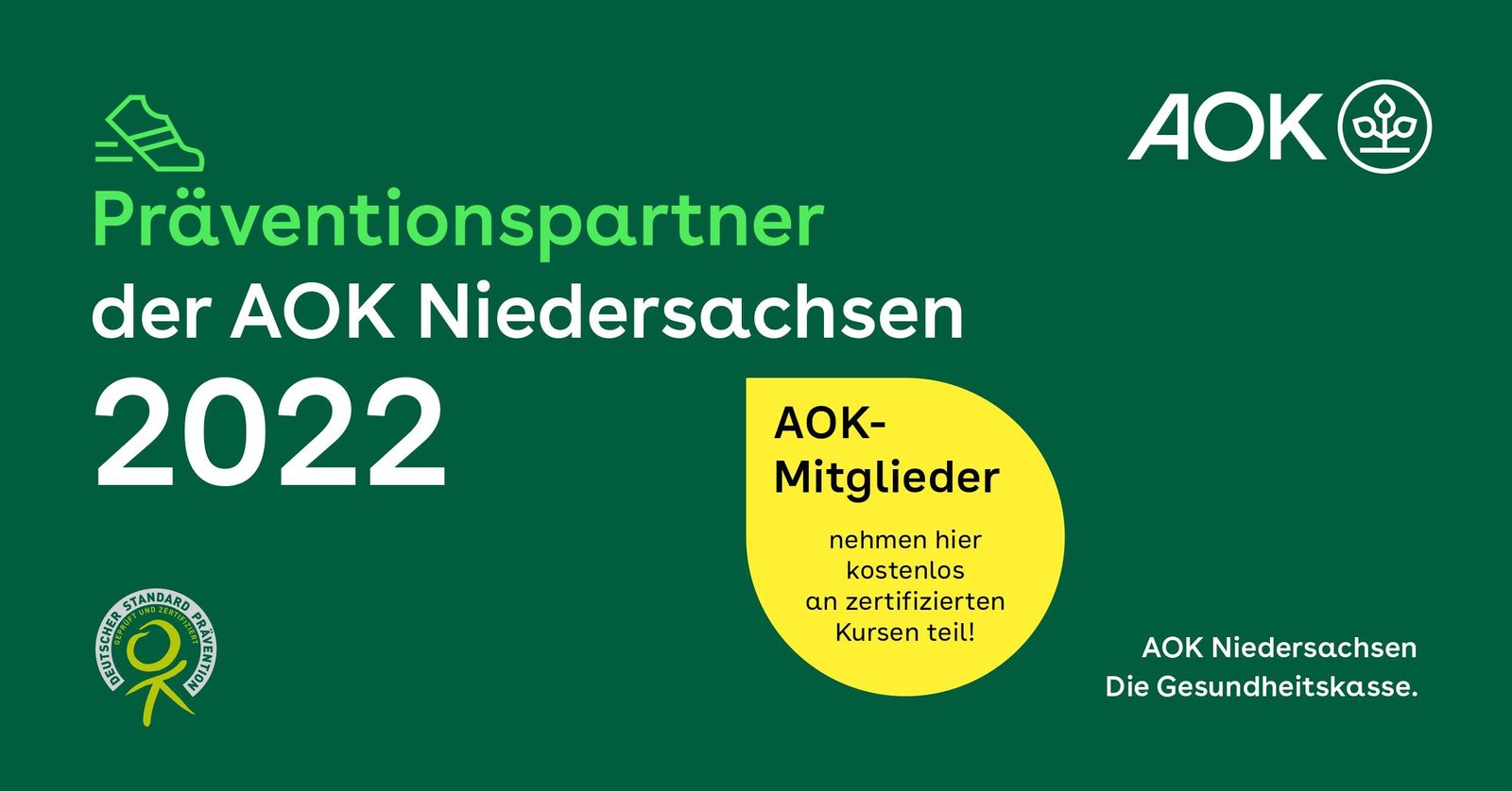 Präventionspartnert der AOK Niedersachsen